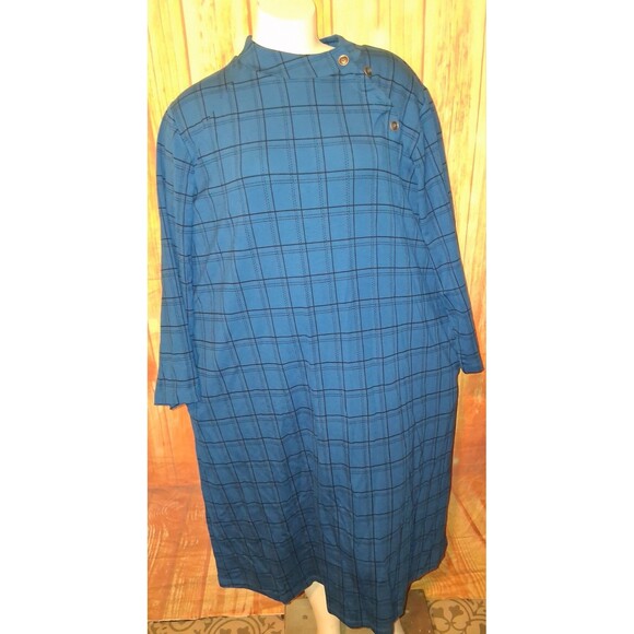 Susan Graver Dresses & Skirts - Susan Graver Plaid 3/4 Sleeve Mock Neck Dress Sz 1X